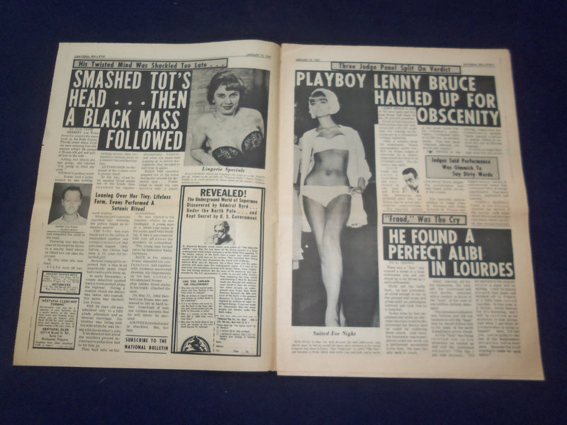 1965 JANUARY 10 NATIONAL BULLETIN NEWSPAPER - VISITS A MATRIMONY CLUB - NP 6930