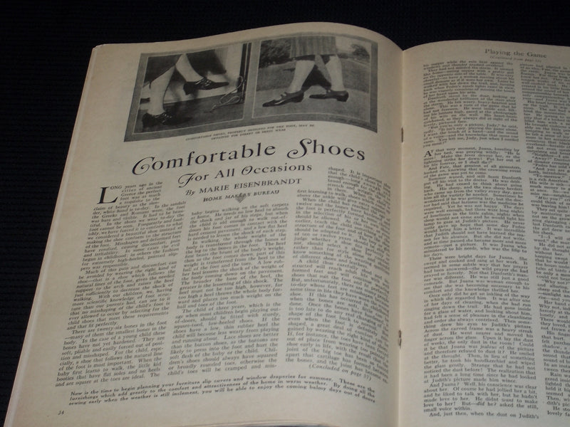 1929 MARCH PEOPLE'S HOME JOURNAL MAGAZINE NICE FRONT COVER & FASHION - E 3761