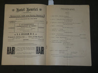 1889 OCTOBER 1 CHICAGO ORATORIO SOCIETY PROGRAM - FIRST GRAND CONCERT - J 3713