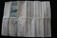 1942 WASHINGTON DISTRICT OF COLUMBIA CITY MAP - FOLD-OUT - K 2216