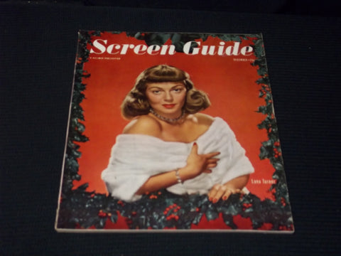 1947 DECEMBER SCREEN GUIDE MAGAZINE - LANA TURNER FRONT COVER - E 15381