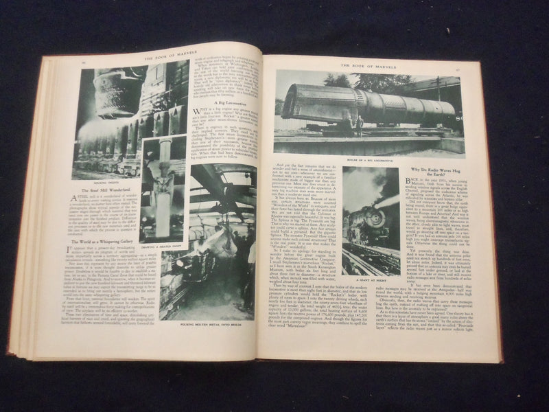 1931 THE LITERARY DIGEST BOOK OF MARVELS HARDCOVER BOOK- HENRY WILLIAMS- KD 8284