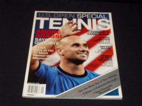 2006 SEPTEMBER TENNIS MAGAZINE - ANDRE AGASSI FRONT COVER - E 2244