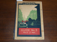 1924 LONDON GUIDE NO. 3 - LONDON'S UNDERGROUNG - FOLD-OUT MAP - K 1223