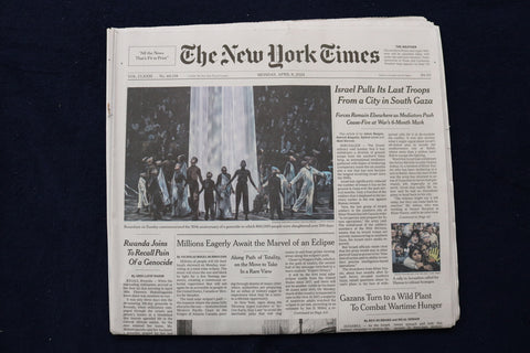 2024 APRIL 8 NEW YORK TIMES-ISRAEL PULLS ITS LAST TROOPS FROM CITY IN SOUTH GAZA