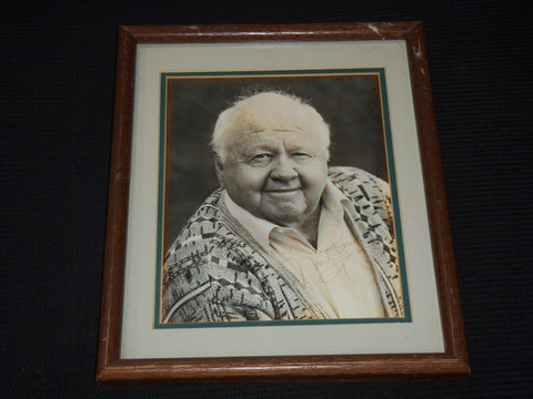 MICKEY ROONEY AUTOGRAPHED FRAMED PHOTO - 10 1/2x12 - #213