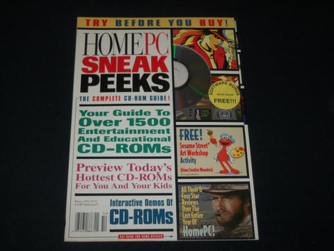 1995 WINTER HOME PC SNEAK PEEKS PREVIEW TODAY'S HOTTESTS CD-ROMS - RC 1325