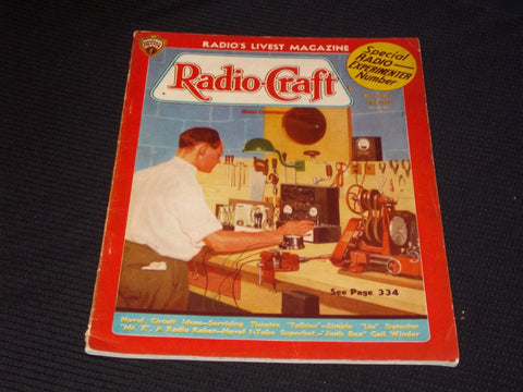 1935 DECEMBER RADIO-CRAFT MAGAZINE VERY NICE COVERS & ADS - E 372