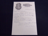 1919 PENNSYLVANIA HOTEL STATIONARY HANDWRITTEN LETTERS LOT OF 3 - J 8852