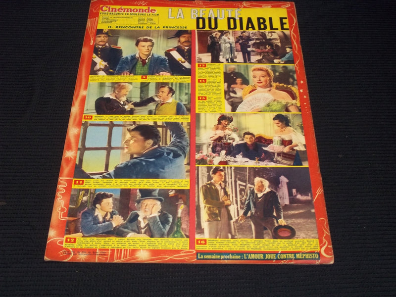 1950 MARCH 20 CINEMONDE MAGAZINE - FEUILLERE & BERTHIER COVER - E 24834