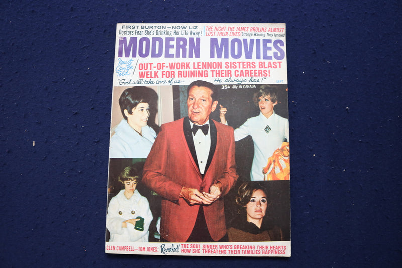 1970 SEPTEMBER MODERN MOVIES MAGAZINE - LAWRENCE WELK COVER - E 12931