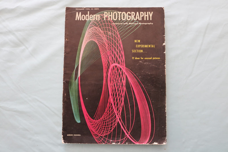1949 NOV MODERN PHOTOGRAPHY MAGAZINE - NEW EXPERIMENTAL SECTION COVER - E 26696