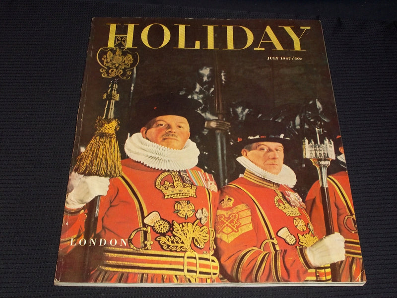 1947 JULY HOLIDAY MAGAZINE - LONDON NICE FRONT COVER - E 1224