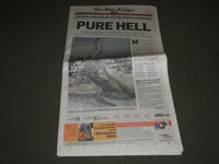2012 NOVEMBER 1 THE STAR-LEDGER NEWSPAPER - PURE HELL-SANDY STORM - NP 2451