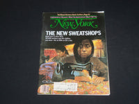 1979 JANUARY 29 NEW YORK MAGAZINE - THE NEW SWEATSHOPS - SP 3950