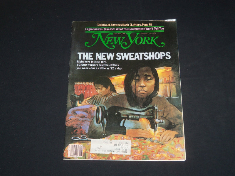 1979 JANUARY 29 NEW YORK MAGAZINE - THE NEW SWEATSHOPS - SP 3950