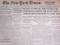 1938 MAR 19 NEW YORK TIMES - KENNEDY SAYS WAR POLICY RESTS ON INTEREST - NT 2472