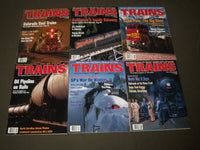 1968-1996 TRAINS MAGAZINE LOT OF 29 - RAILROADING - GREAT COVERS - O 211