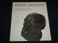 1969 RODIN BRONZES B. GERALD CANTOR ART COLLECTION CATALOGUE - J 8164