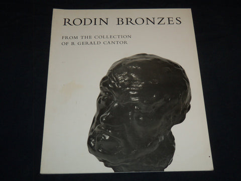 1969 RODIN BRONZES B. GERALD CANTOR ART COLLECTION CATALOGUE - J 8164