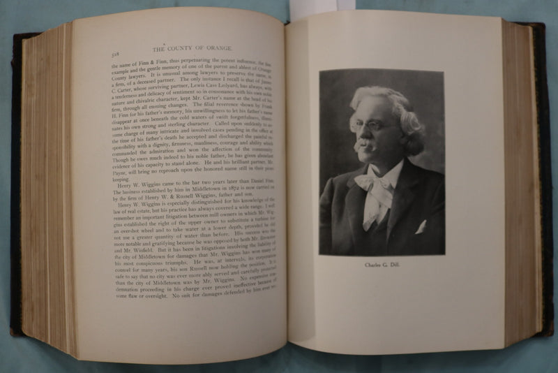 1908 THE HISTORY OF ORANGE COUNTY NEW YORK BY RUSSEL HEADLEY -HARDCOVER- KD 9676