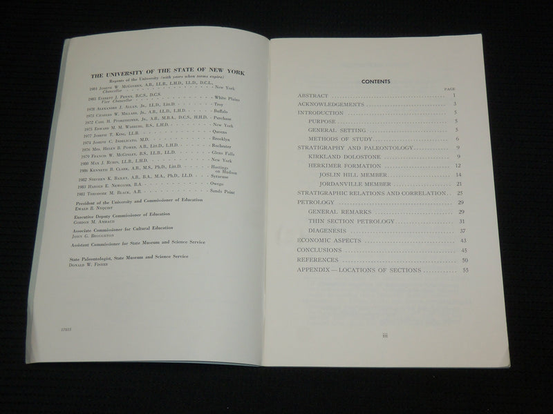 1971 UPPERMOST CLINTON STRATIGRAPHY AND PETROLOGY EAST CENTRAL NY BOOK - J 7050