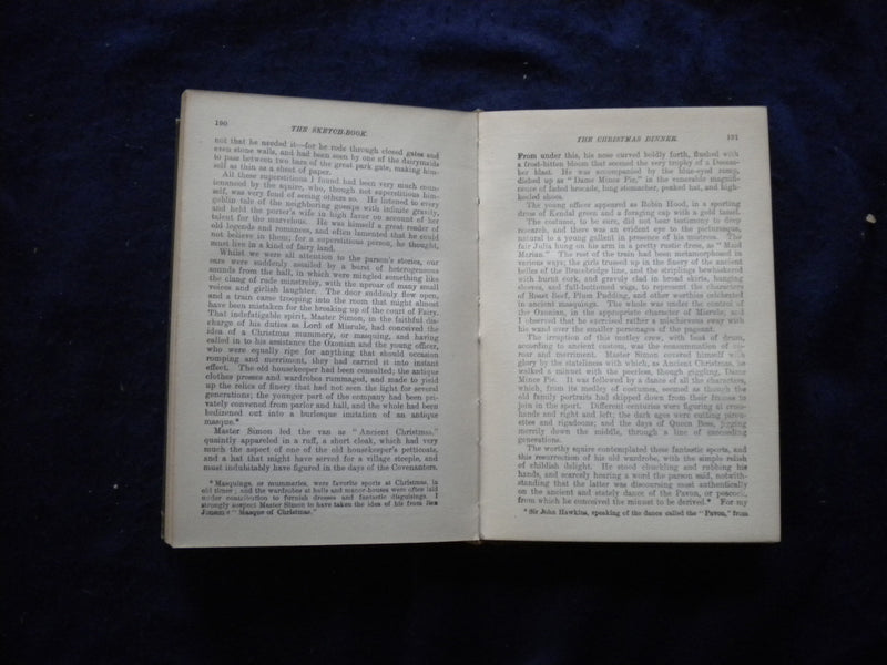 1800'S THE SKETCH BOOK HARDCOVER BOOK BY WASHINGTON IRVING - KD 8119