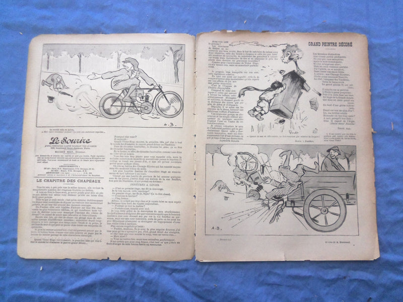 1902 NOV 8 LE SOURIRE MAGAZINE - ILLUSTRATED COMEDY - FRENCH TEXT - SP 4865D