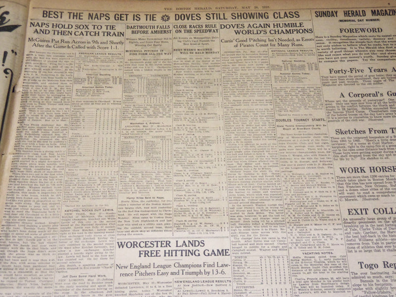 1910 MAY 28 THE BOSTON HERALD - DR. KOCHM BACILLUS DISCOVERER DEAD - BH 333
