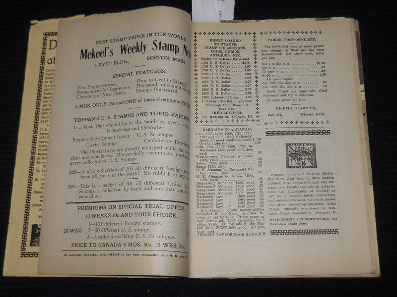 1913 JULY 31 THE WEST AND COLLECTOR'S WORLD MAGAZINE - VOLUME 59 NO. 3 - J 9890