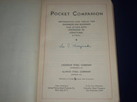 1934 CARNEGIE SOFTCOVER POCKET COMPANION - 24TH EDITION - DIAGRAMS - KD 2323