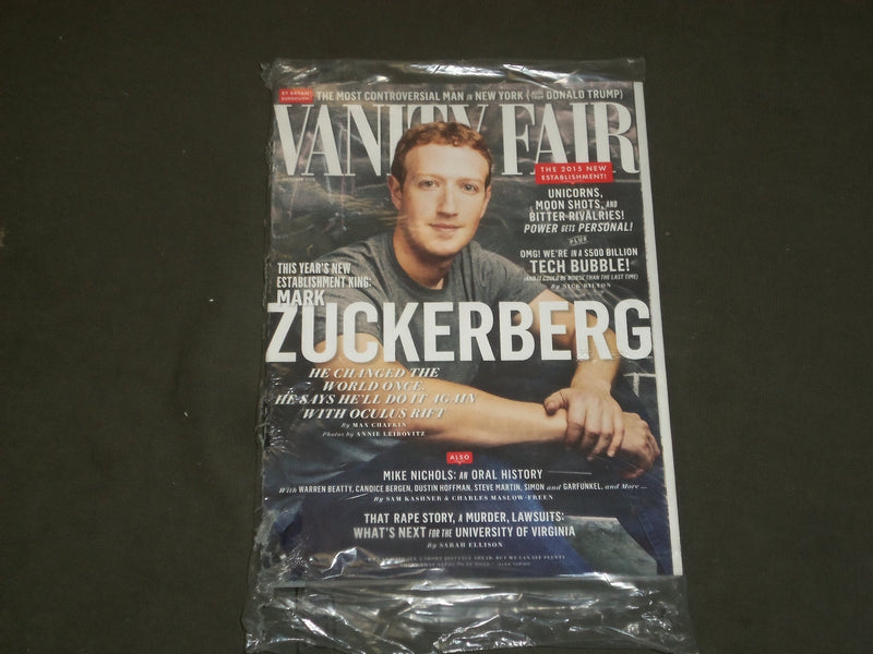 2015 OCTOBER VANITY FAIR MAGAZINE - MARK ZUCKERBERG - B 2432