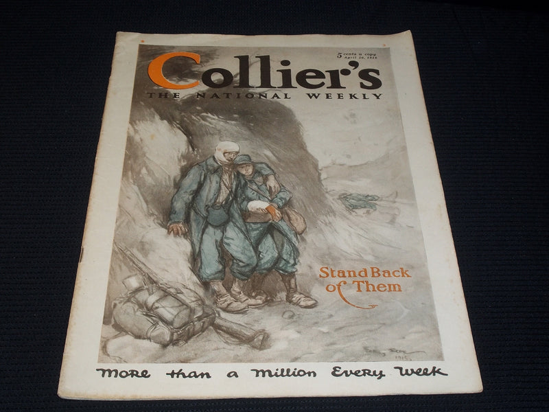 1918 APRIL 20 COLLIER'S MAGAZINE - STAND BACK OF THEM FRONT COVER - E 5094