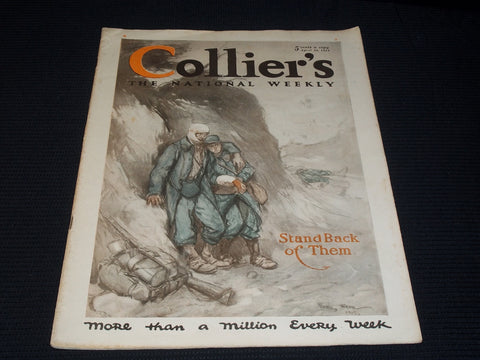 1918 APRIL 20 COLLIER'S MAGAZINE - STAND BACK OF THEM FRONT COVER - E 5094