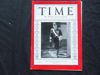 1937 AUGUST 30 TIME MAGAZINE - JAPAN'S ADMIRAL MITSUMASA YONAI - T 577