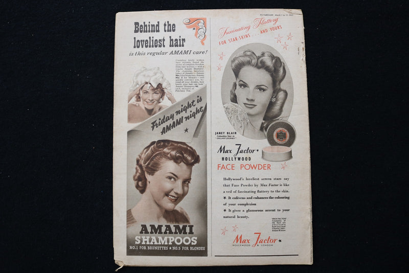 1947 MARCH 15 PICTUREGOER MAGAZINE - MICHELE MORGAN COVER - E 26014