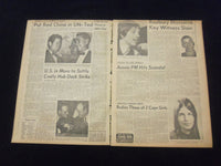 1969 MARCH 21 BOSTON RECORD AMERICAN NEWSPAPER- TED CLASHES WITH NIXON - NP 6337