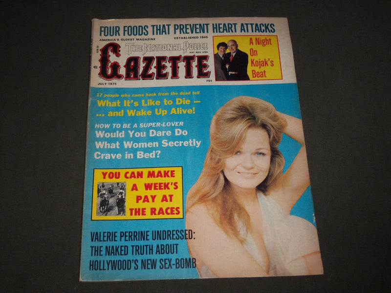1975 THE NATIONAL POLICE GAZETTE MAGAZINE - HORSE RACES - GREAT COVER - B 4497
