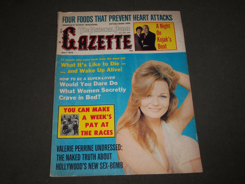 1975 THE NATIONAL POLICE GAZETTE MAGAZINE - HORSE RACES - GREAT COVER - B 4497