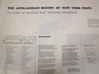 1969 APPALACHIAN REGION NEW YORK STATE ATLAS NATURAL CULTURAL RESOURCES - KD 528