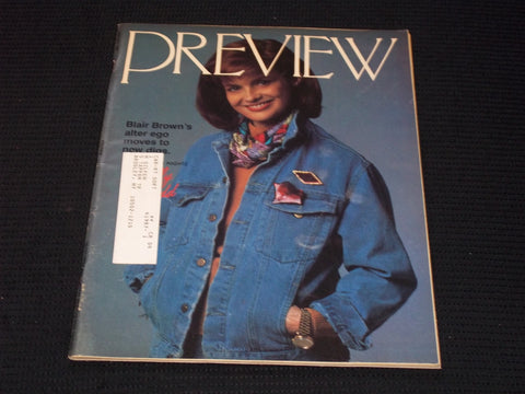 1989 JANUARY PREVIEW MAGAZINE - BLAIR BROWN FRONT COVER - E 15419