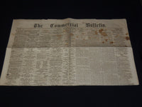 1866 NOVEMBER 17 THE COMMERCIAL BULLETIN NEWSPAPER - VOL 8 #409 - BOSTON - K 63