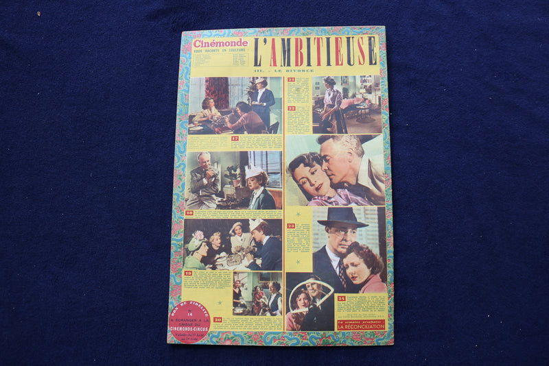 1951 AUGUST 11 CINEMONDE MAGAZINE - ESTHER WILLIAMS - FRENCH COVER - E 23976