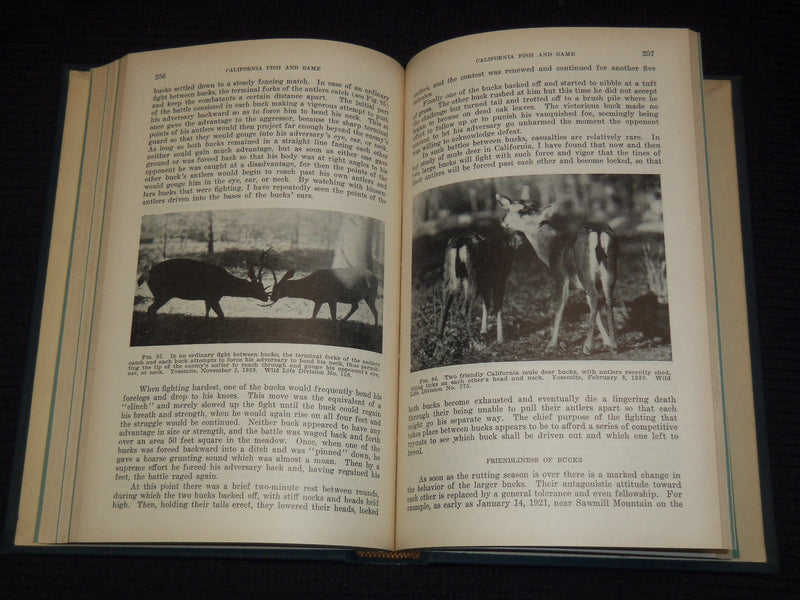 1930-1939 CALIFORNIA FISH AND GAME MAGAZINE BOUND VOLUME LOT OF 10 `- KD 10C