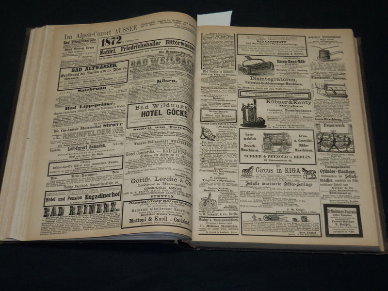 1872 KLADDERDATSCH ILLUSTRATED MAGAZINE BOUND VOLUME - GERMAN - KD 4349