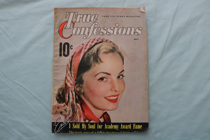 1951 APRIL TRUE CONFESSIONS MAGAZINE - MARTHA BOSS COVER - E 26702