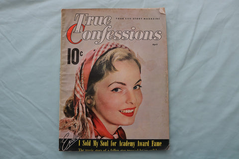 1951 APRIL TRUE CONFESSIONS MAGAZINE - MARTHA BOSS COVER - E 26702