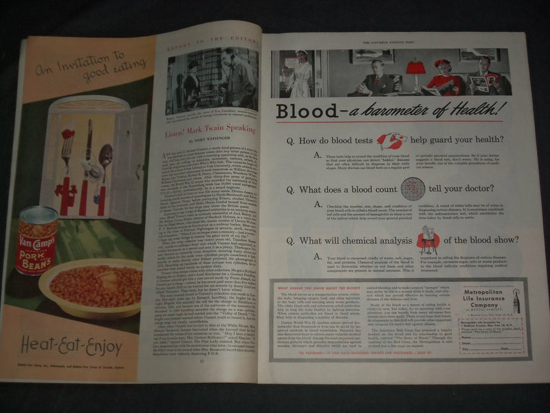 1948 JULY 3 THE SATURDAY EVENING POST MAGAZINE - ILLUSTRATED COVER - SP 2478B