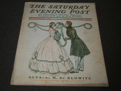 1902 DECEMBER 20 THE SATURDAY EVENING POST MAGAZINE - ILLUSTRATED COVER- SP 1070