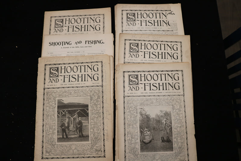 1899 SHOOTING AND FISHING MAGAZINE - LOT OF 41 - O 3698